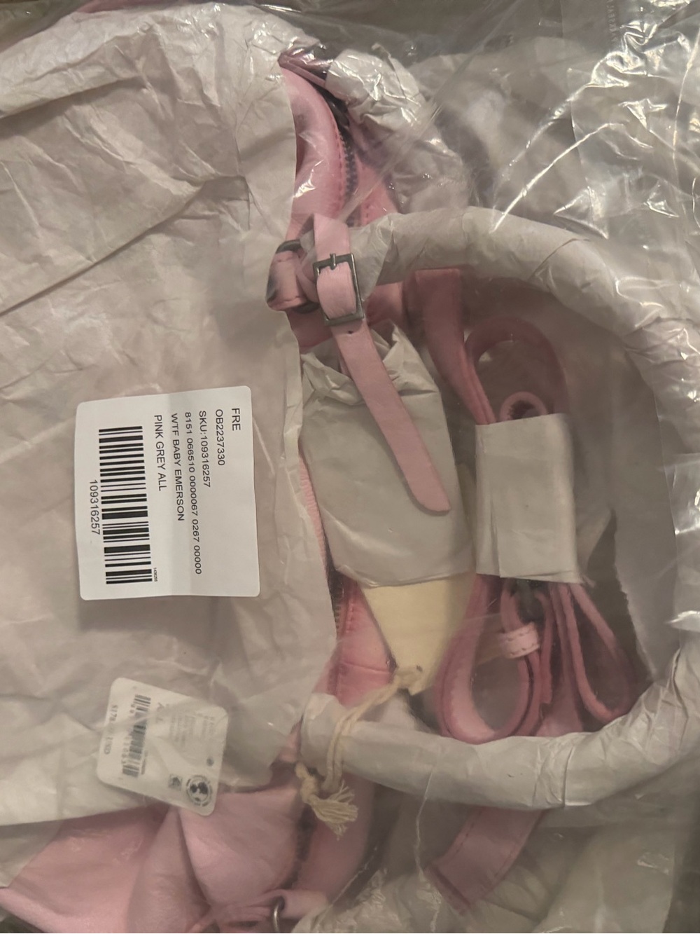 NWT Free People WTF Baby Emerson Bag In Peony Pink OMG Beautiful NEW - Picture 5 of 7
